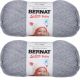 Spinrite Bernat Softee Baby Yarn Solids Flannel Pack of 2 Skein