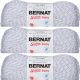 Spinrite Bernat Softee Baby Yarn Solids Grey Marl Pack of 3 Skein