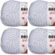 Spinrite Bernat Softee Baby Yarn Solids Grey Marl Pack of 4 Skein