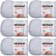 Spinrite Bernat Softee Baby Yarn Solids Grey Marl Pack of 6 Skein