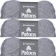 Spinrite Patons Beehive Baby Sport Yarn Solids Baby Grey Pack of 3 Skein