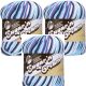 Spinrite Lily Sugar n Cream Yarn Ombres Super Size Moondance Pack of 3 Skein