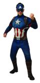 Men S Avengers Endgame Adult Deluxe Captain America Costume and Mask Extra Large