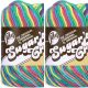 Spinrite Lily Sugar n Cream Yarn Ombres Psychedelic Pack of 2 Skein