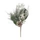 Christmas Pine And Berry Tree Pick With Ice 12 Inches