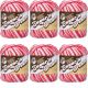 Spinrite Lily Sugar n Cream Yarn Ombres Azalea Pack of 6 Skein