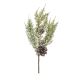 Christmas Cedar Snow Pick With Pinecones 14 Inches