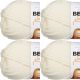 Spinrite Bernat Softee Chunky Yarn Natural Pack of 4 Skein