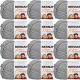 Spinrite Bernat Softee Chunky Yarn Grey Heather Pack of 12 Skein