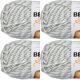 Spinrite Bernat Softee Chunky Yarn Grey Ragg Pack of 4 Skein