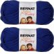 Spinrite Bernat Softee Chunky Yarn Royal Blue Pack of 2 Skein
