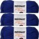 Spinrite Bernat Softee Chunky Yarn Royal Blue Pack of 3 Skein