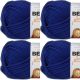 Spinrite Bernat Softee Chunky Yarn Royal Blue Pack of 4 Skein