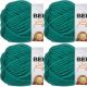 Spinrite Bernat Softee Chunky Yarn Emerald Pack of 4 Skein