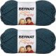 Spinrite Bernat Softee Chunky Yarn Teal Pack of 2 Skein