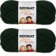Spinrite Bernat Softee Chunky Yarn Dark Green Pack of 2 Skein