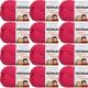 Spinrite Bernat Softee Chunky Yarn Hot Pink Pack of 12 Skein