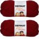 Spinrite Bernat Softee Chunky Yarn Wine Pack of 2 Skein