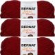 Spinrite Bernat Softee Chunky Yarn Wine Pack of 3 Skein