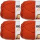 Spinrite Bernat Softee Chunky Yarn Pumpkin Pack of 4 Skein