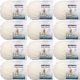 Spinrite Bernat Baby Blanket Big Ball Yarn Vanilla Pack of 12 Skein