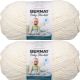 Spinrite Bernat Baby Blanket Big Ball Yarn Vanilla Pack of 2 Skein