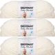 Spinrite Bernat Baby Blanket Big Ball Yarn Vanilla Pack of 3 Skein