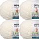 Spinrite Bernat Baby Blanket Big Ball Yarn Vanilla Pack of 4 Skein