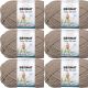 Spinrite Bernat Baby Blanket Big Ball Yarn Baby Sand Pack of 6 Skein