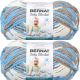 Spinrite Bernat Baby Blanket Big Ball Yarn Little Royales Pack of 2 Skein