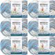 Spinrite Bernat Baby Blanket Big Ball Yarn Little Royales Pack of 6 Skein