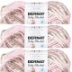 Spinrite Bernat Baby Blanket Big Ball Yarn Little Petunias Pack of 3 Skein