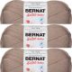 Spinrite Bernat Softee Baby Yarn Solids Little Mouse Pack of 3 Skein