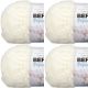 Spinrite Bernat Pipsqueak Yarn Vanilla Pack of 4 Skein