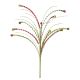 Zigzag Christmas Pick Red/Green 12 Inches