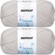 Spinrite Bernat Baby Sport Big Ball Yarn Solids Baby Grey Pack of 2 Skein