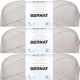 Spinrite Bernat Baby Sport Big Ball Yarn Solids Baby Grey Pack of 3 Skein