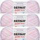 Spinrite Bernat Softee Baby Yarn Ombres Pink Flannel Pack of 3 Skein