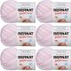 Spinrite Bernat Softee Baby Yarn Ombres Pink Flannel Pack of 6 Skein