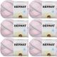 Spinrite Bernat Baby Coordinates Yarn Ombres Dove Girl Pack of 6 Skein