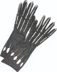 Men S Deluxe Black Panther Gloves/Claws Adult Black/Silver One Size