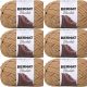 Spinrite Bernat Blanket Big Ball Yarn Sand Pack of 6 Skein