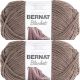 Spinrite Bernat Blanket Big Ball Yarn Taupe Pack of 2 Skein