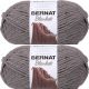 Spinrite Bernat Blanket Big Ball Yarn Dark Grey Pack of 2 Skein