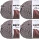 Spinrite Bernat Blanket Big Ball Yarn Dark Grey Pack of 4 Skein