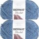 Spinrite Bernat Blanket Big Ball Yarn Country Blue Pack of 2 Skein