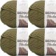 Spinrite Bernat Blanket Big Ball Yarn Olive Pack of 4 Skein