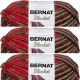 Spinrite Bernat Blanket Big Ball Yarn Raspberry Trifle Pack of 3 Skein