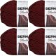 Spinrite Bernat Blanket Big Ball Yarn Purple Plum Pack of 4 Skein
