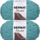Spinrite Bernat Blanket Big Ball Yarn Teal Pack of 2 Skein